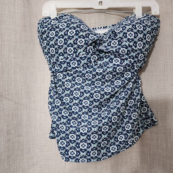 Kona Sol Tankini Bikini Top Blue/White - Large - Picture 2 of 7